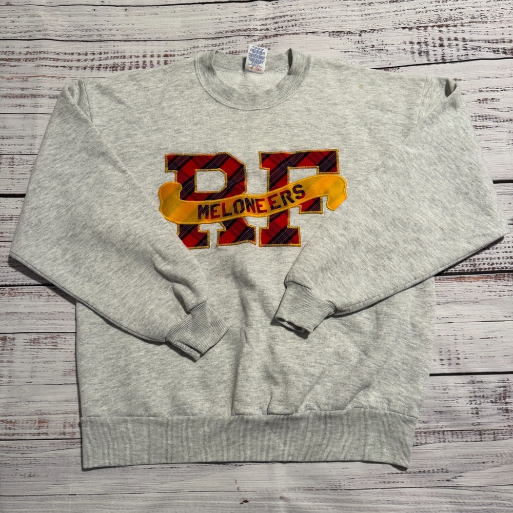 Vintage Rocky Ford Meloneers Baseball Jerzees Crewneck Sweater Men's Size Large‎